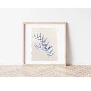 Original - minimalist botanical paintings, plant art, greenery wall art, prints